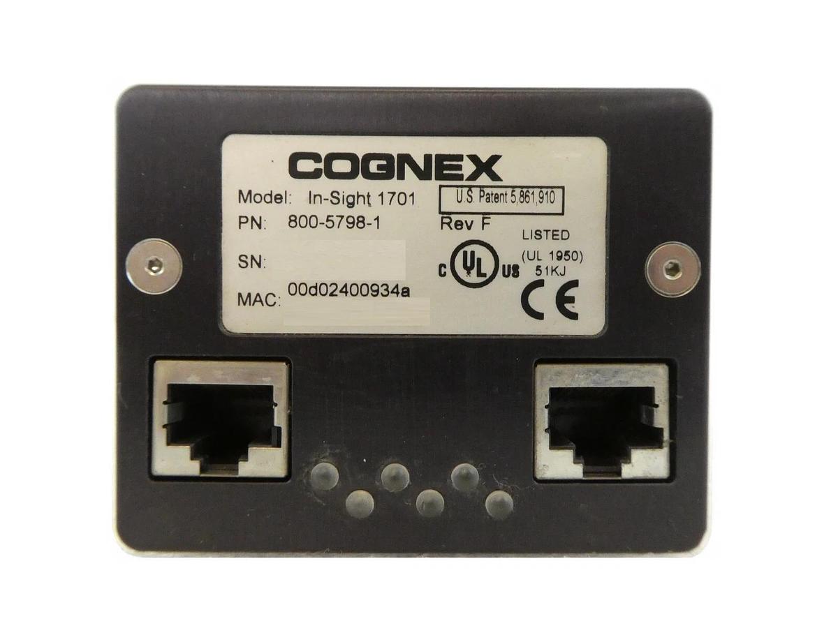 Used Cognex 800-5798-1 OCR Scanner Wafer Inspection Reader In-Sight 1701 Working