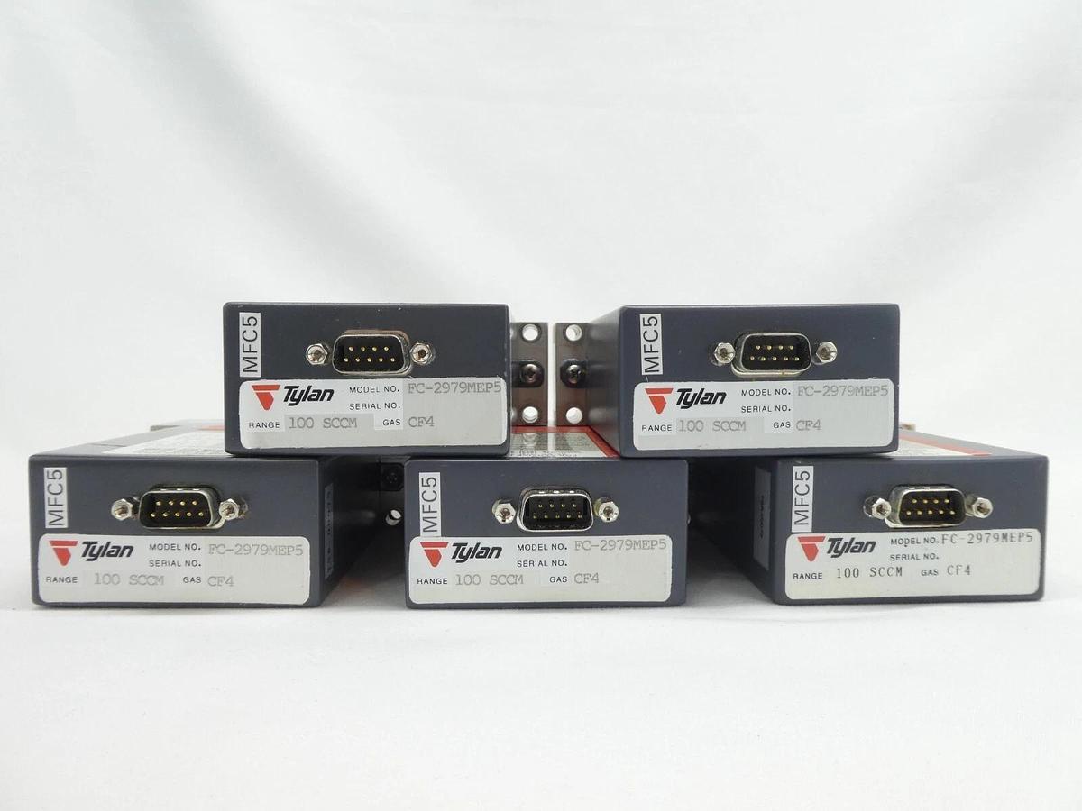Used Tylan FC-2979MEP5 Mass Flow Controller MFC 100 SCCM CF4 Reseller Lot of 5 Spare