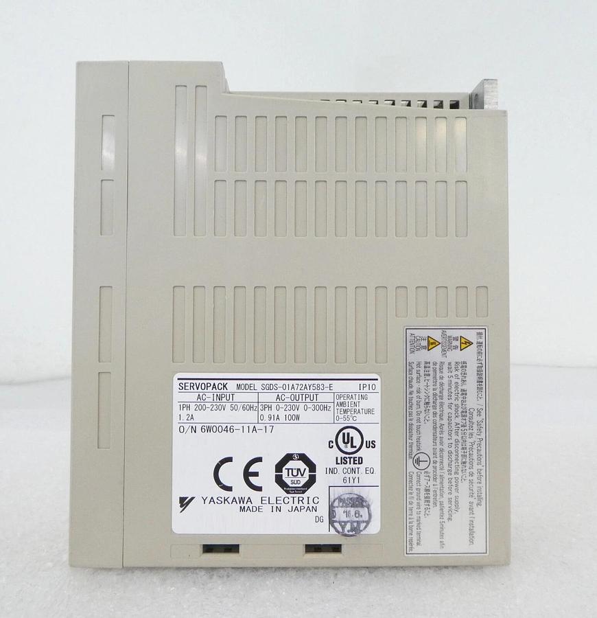 Used Yaskawa Electric SGDS-01A72AY583 Servo Drive SERVOPACK SynqNet Lot of 2 Working