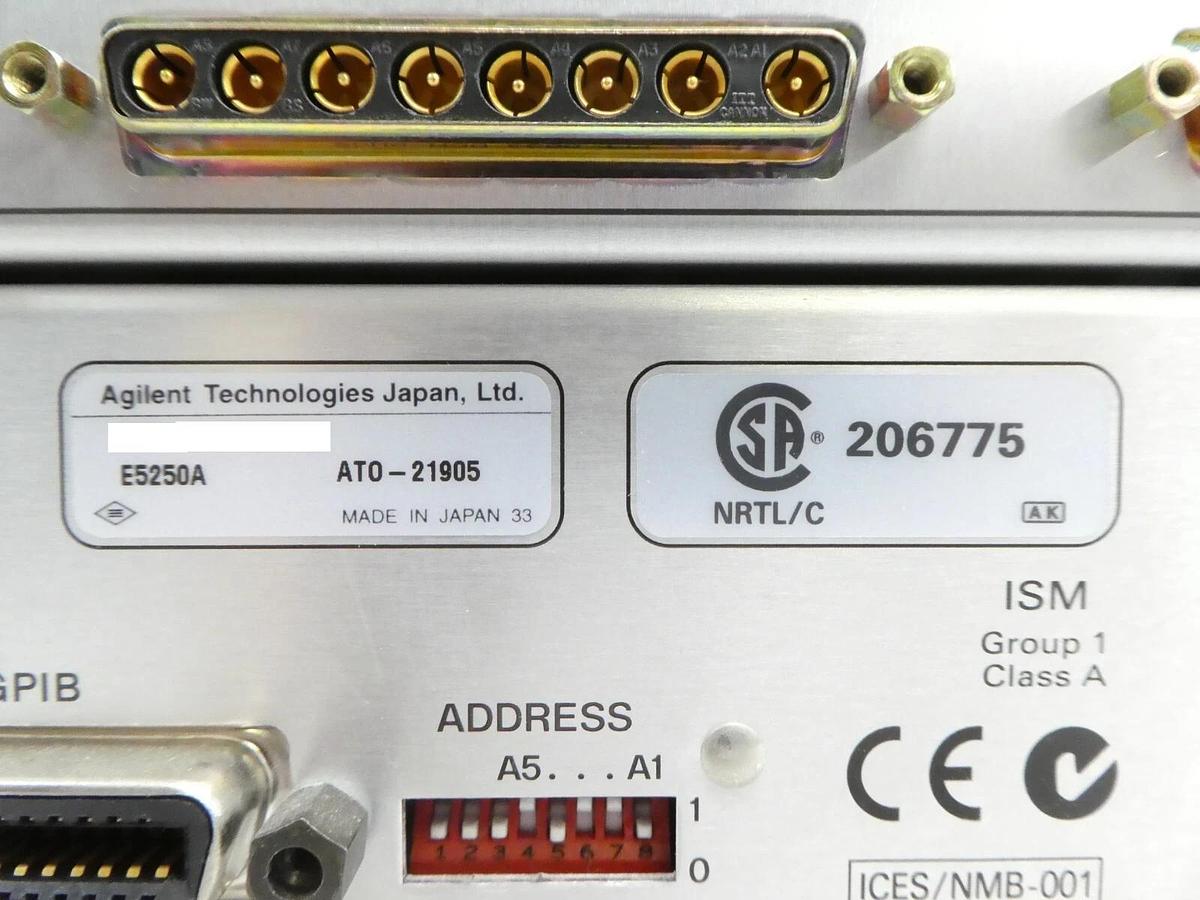 Used Agilent Technologies E5250A Low Leakage Switch Mainframe E5252A E5255A Surplus