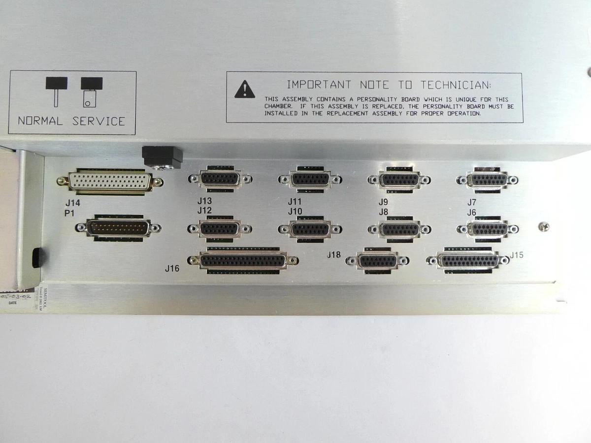 Used Semitool 900C0181 Chemical Delivery I/O Block Assembly Working Surplus