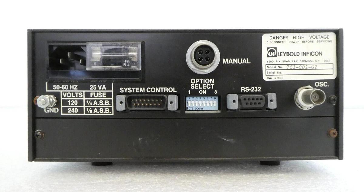 Used Leybold Inficon 751-001-G2 Deposition Controller XTC Working Surplus