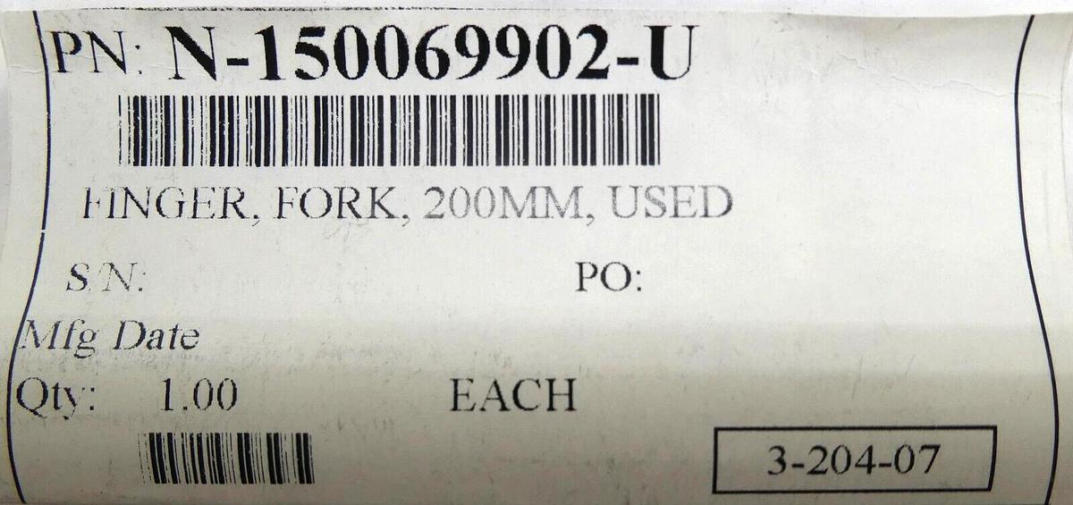 Used Novellus Systems N-150069902-U 200mm Wafer Fork Finger Lot of 18 Working Surplus
