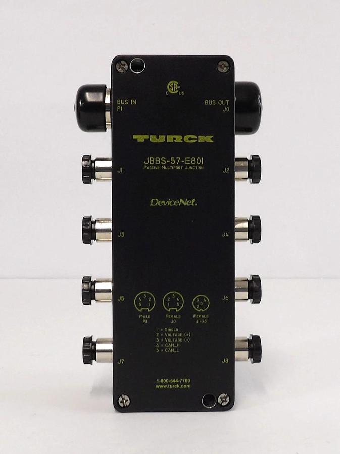 Used Turck JBBS-57-E801 8-Channel Junction Box Reseller Lot of 4 New Surplus