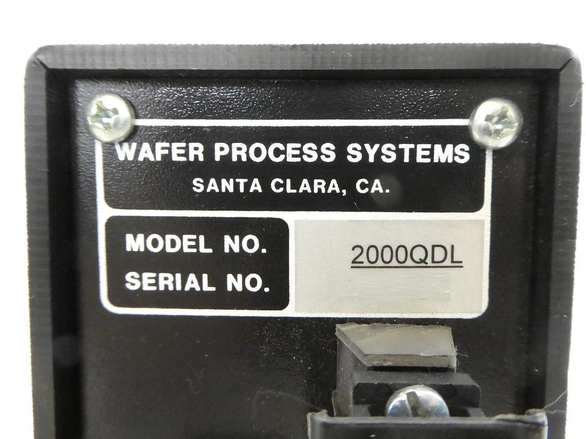Used Wafer Process Systems 2000QDL Quick Dump Logic Cycle Count Working Surplus
