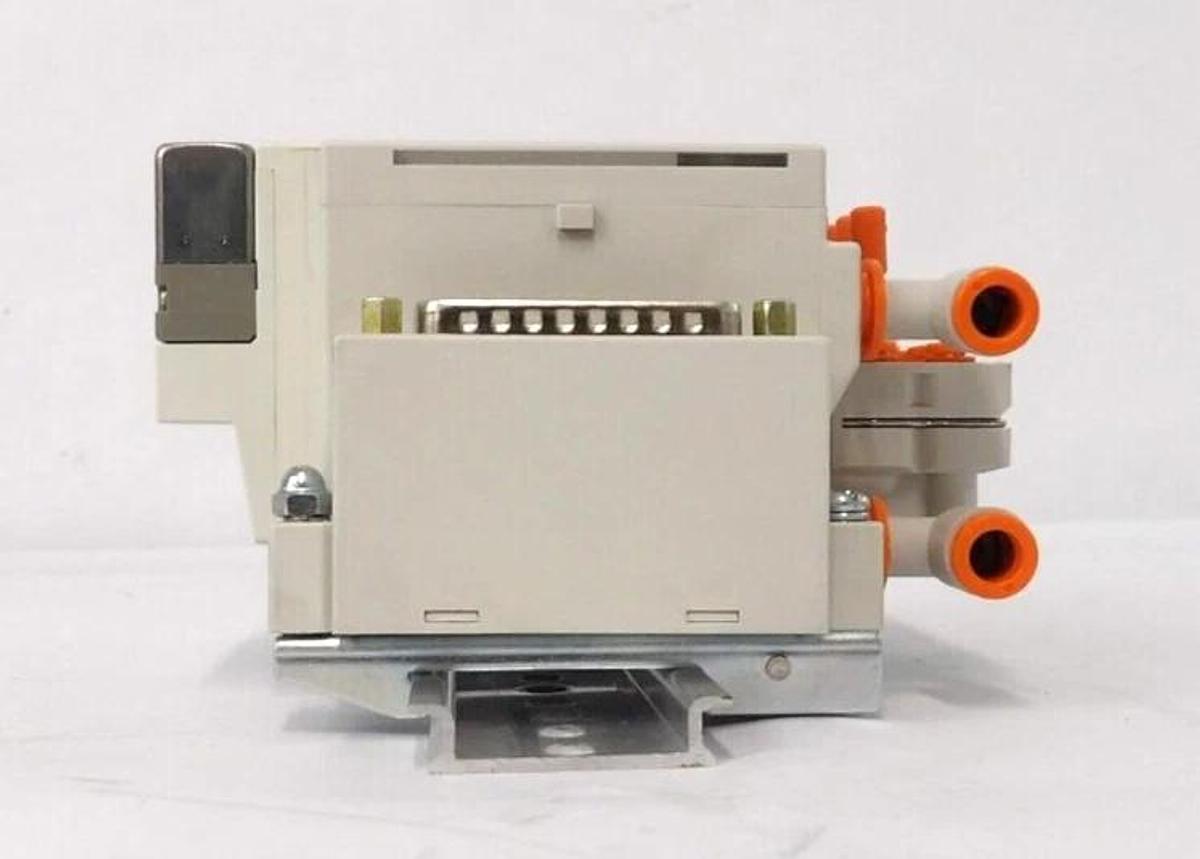 Used SMC E19283750 6-Port Pneumatic Manifold Assembly Varian Working Spare
