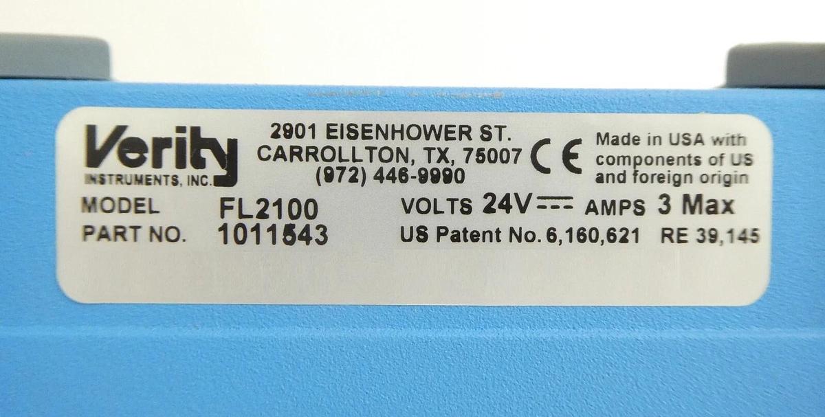 Used Verity Instruments 1011543 High Resolution Spectrometer FL2100 Working Surplus