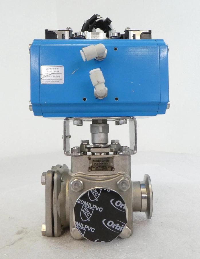 Used Hisaka SCS14A-25A Double Acting Actuator G45B AD07N Working Surplus