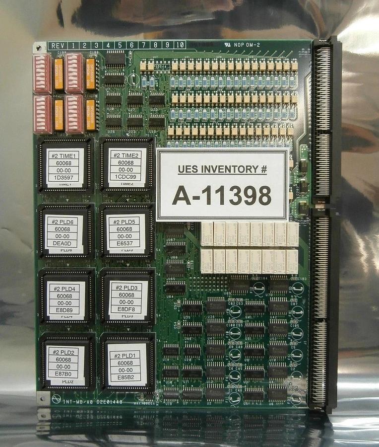 Used Kokusai Electric D2E01448 #2 TIME/PLD Processor PCB Card INT-MB 60068 Working