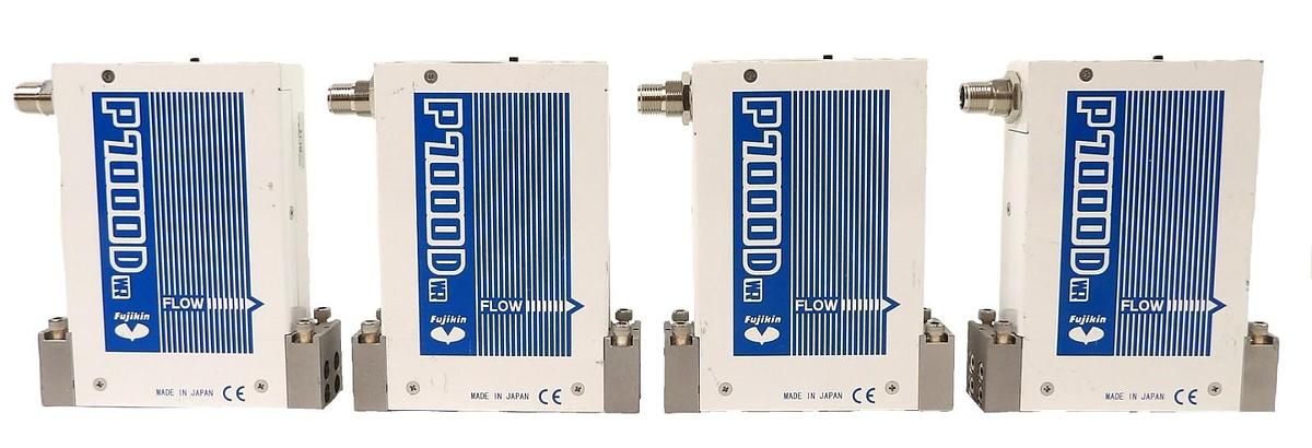 Used Fujikin FCSP7302DW2-4CW2-F80/N2-B3D16 Mass Flow Controller MFC Lot of 4 Surplus