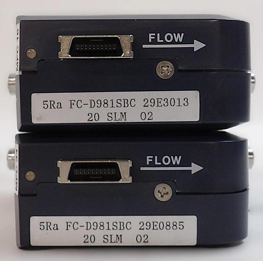 Used Aera FC-D981C Mass Flow Controller MFC 20000 SCCM Lot of 2 Surplus