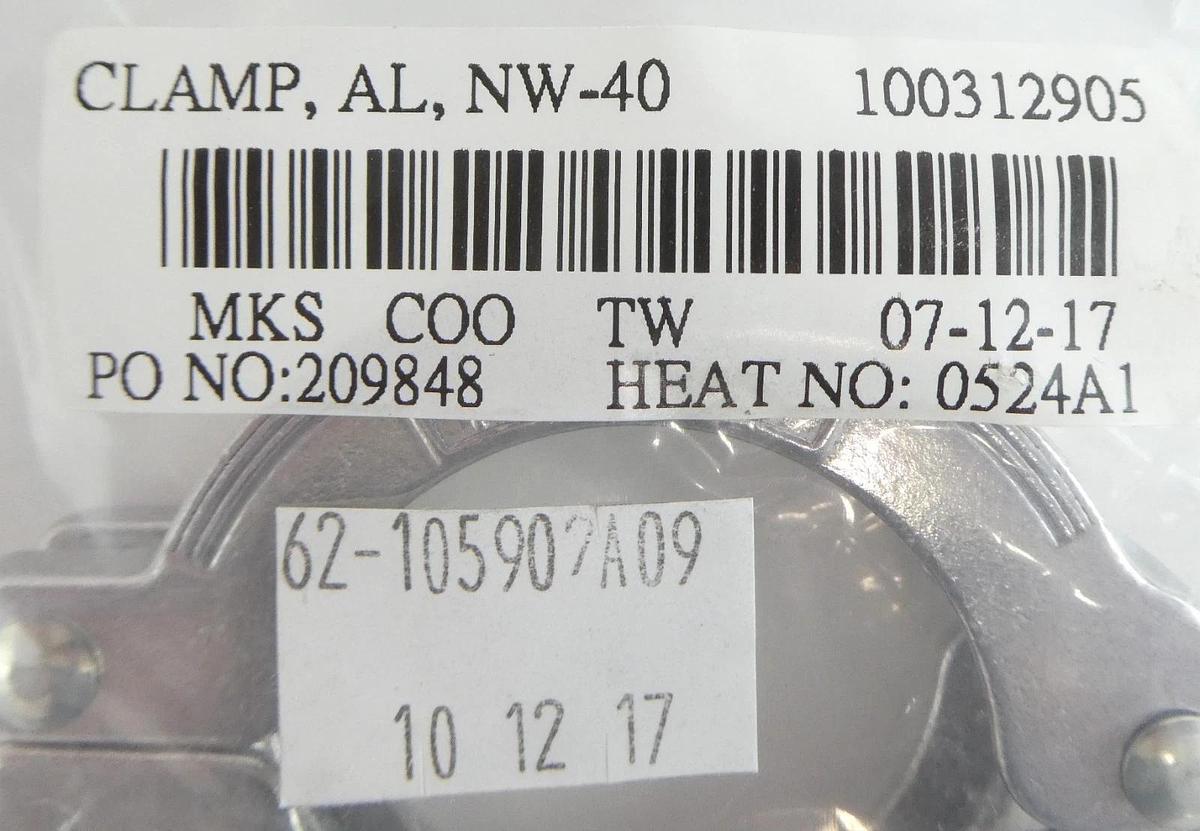MKS Instruments 100312905 Vacuum Flange Clamp NW40 Reseller Lot of 35 New