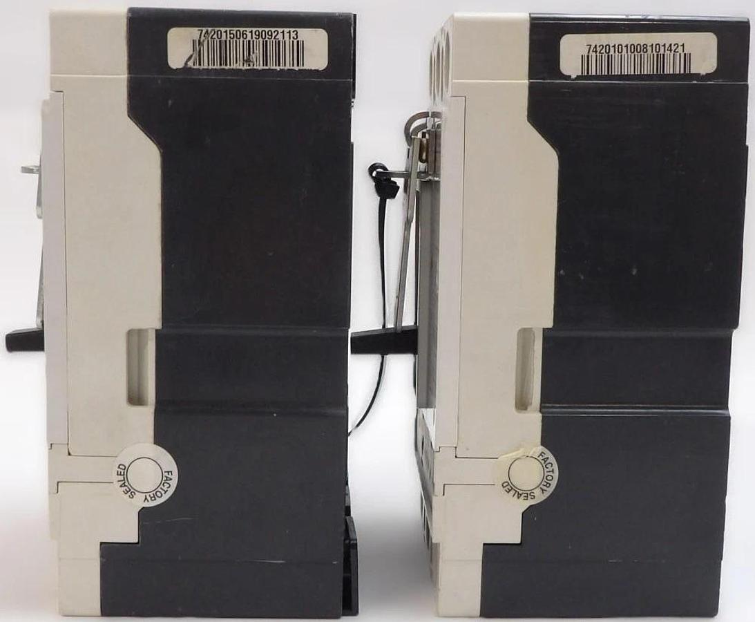 Used Eaton JGE3250NN 3 Pole Circuit Breaker J250E Lot of 2 Working