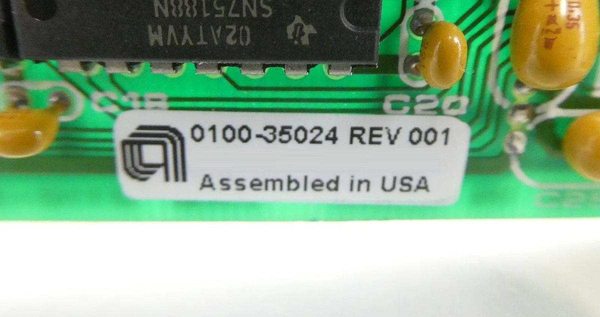 Used AMAT Applied Materials 0100-35024 Centerfinder SBC PCB Card Working Surplus