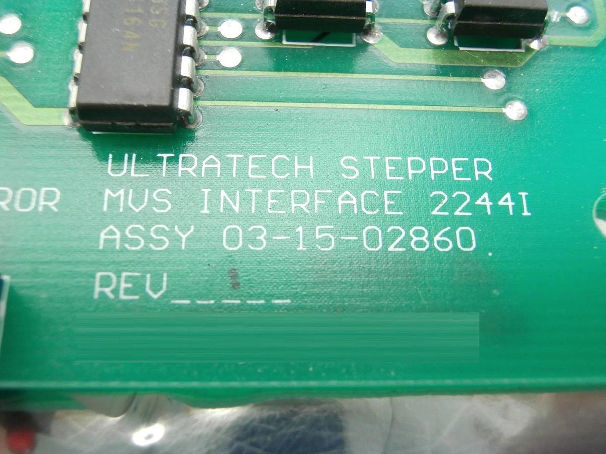 Used Ultratech Stepper 03-15-02860 MVS Interface 2244I PCB UltraStep 4700 Used