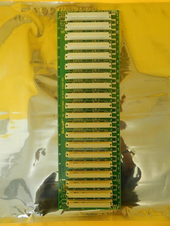 Used Schroff 23000-020 VME Systembus 20-Slot Backplane PCB TEL P-8 Used Working