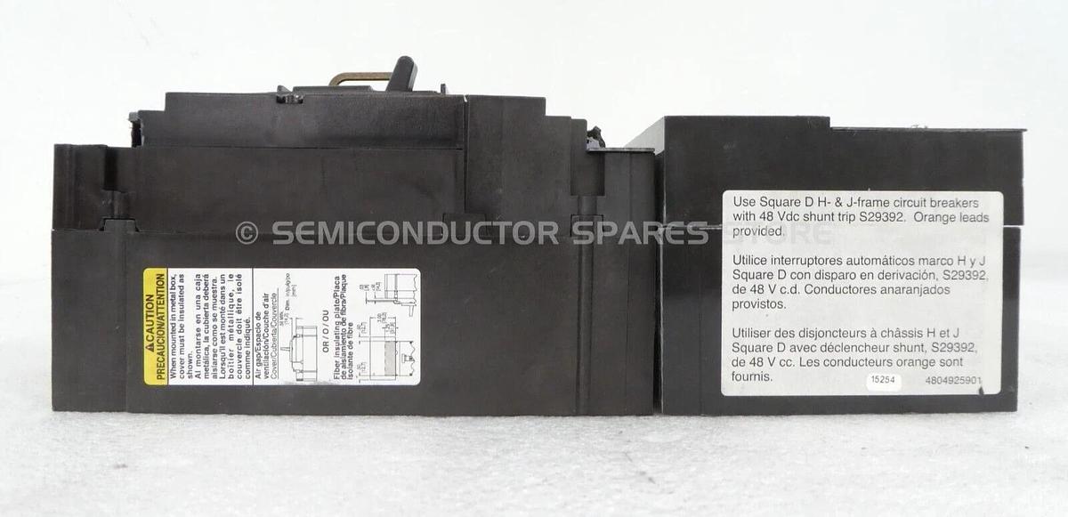 Used Square D HGF36045 Circuit Breaker PowerPact HG 060 ELM150HD Lot of 2 Working