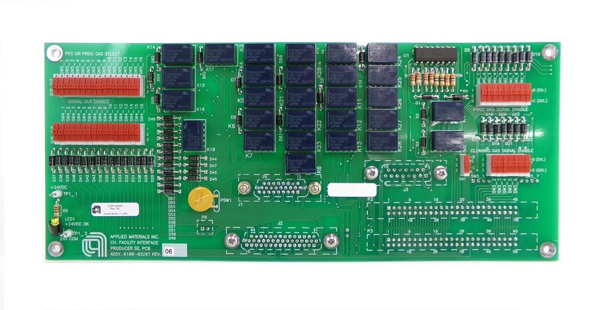 Used AMAT Applied Materials 0100-03267 Chamber Facility Interface Producer PCB Spare