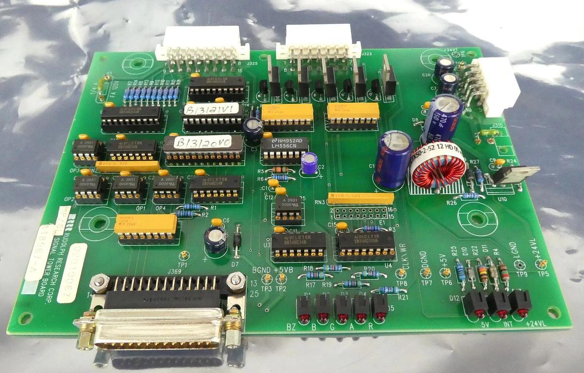 Used Rudolph Research Corporation A18567-A Signal Tower PCB Board A13104 Working
