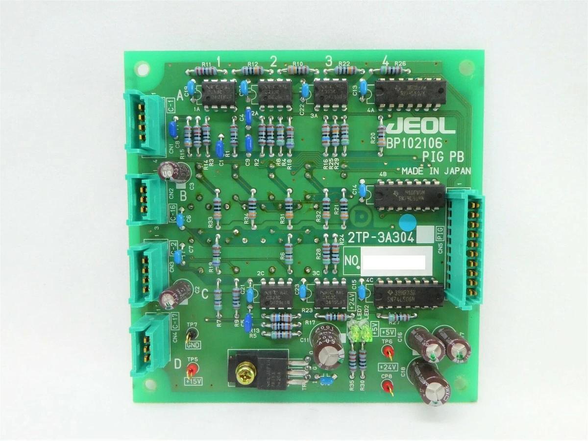 Used JEOL BP102106 PIG PB Board PCB 2TP-3A304 JWS-2000 Wafer Defect SEM Working Spare