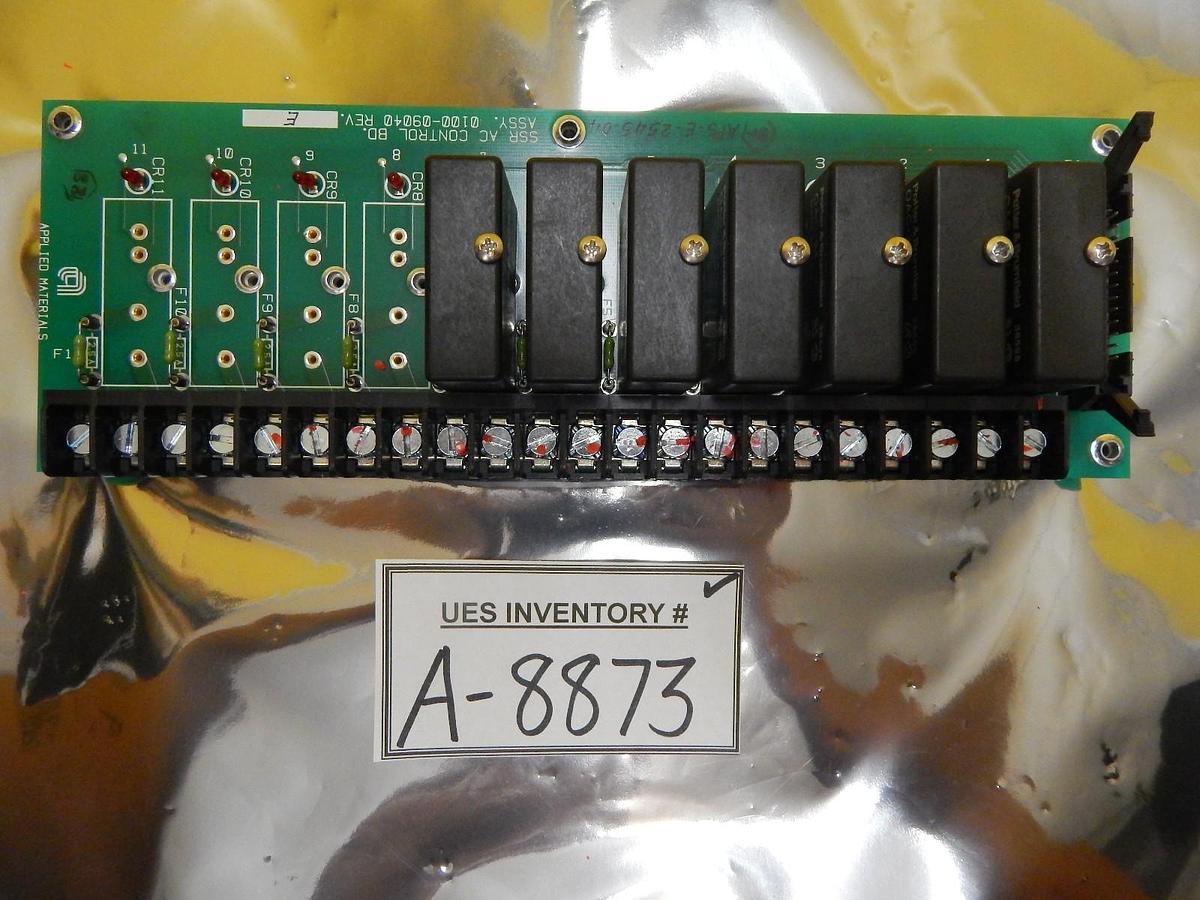Used AMAT Applied Materials 0100-09040 7 Relay SSR AC Control Board PCB Used Working