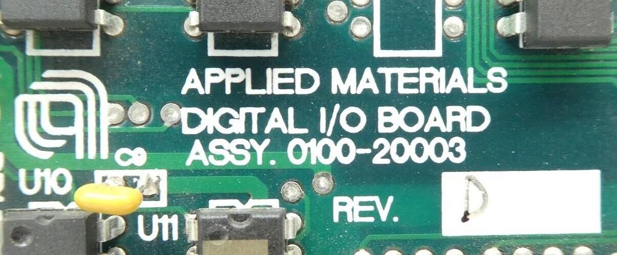 Used AMAT Applied Materials 0100-20003 Digital I/O PCB Card P5000 Working Surplus