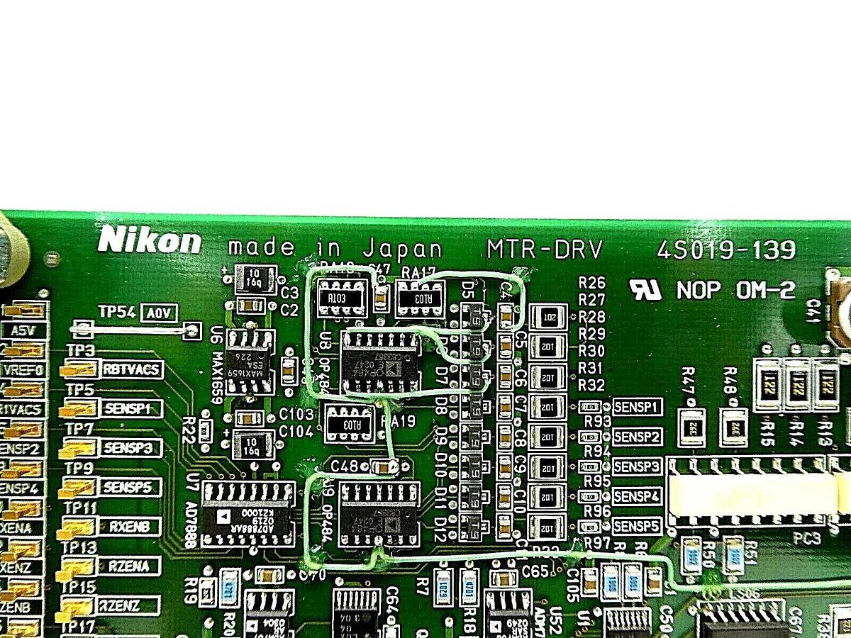 Used Nikon 4S019-139 Relay Driver Card PCB MTR-DRV NSR-S307E Working Surplus