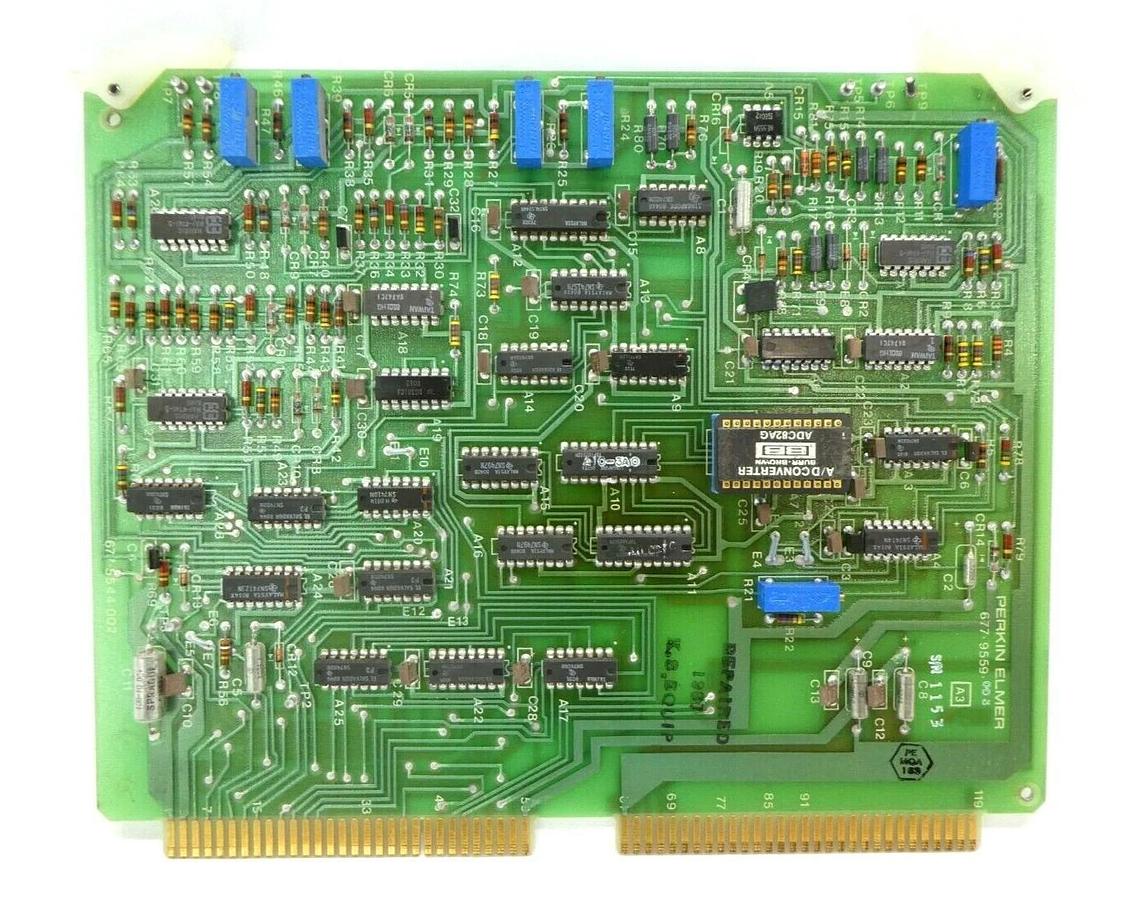 Used Perkin-Elmer 677-9559-003 A/D Converter PCB Card 677-5544-002 Untested As-Is