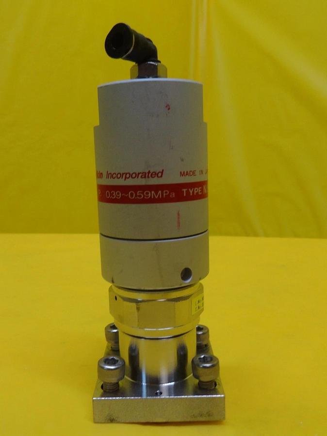 Used Fujikin 316L-P Diaphragm Valve Type N.C Nikon NSR-S205C Used Working
