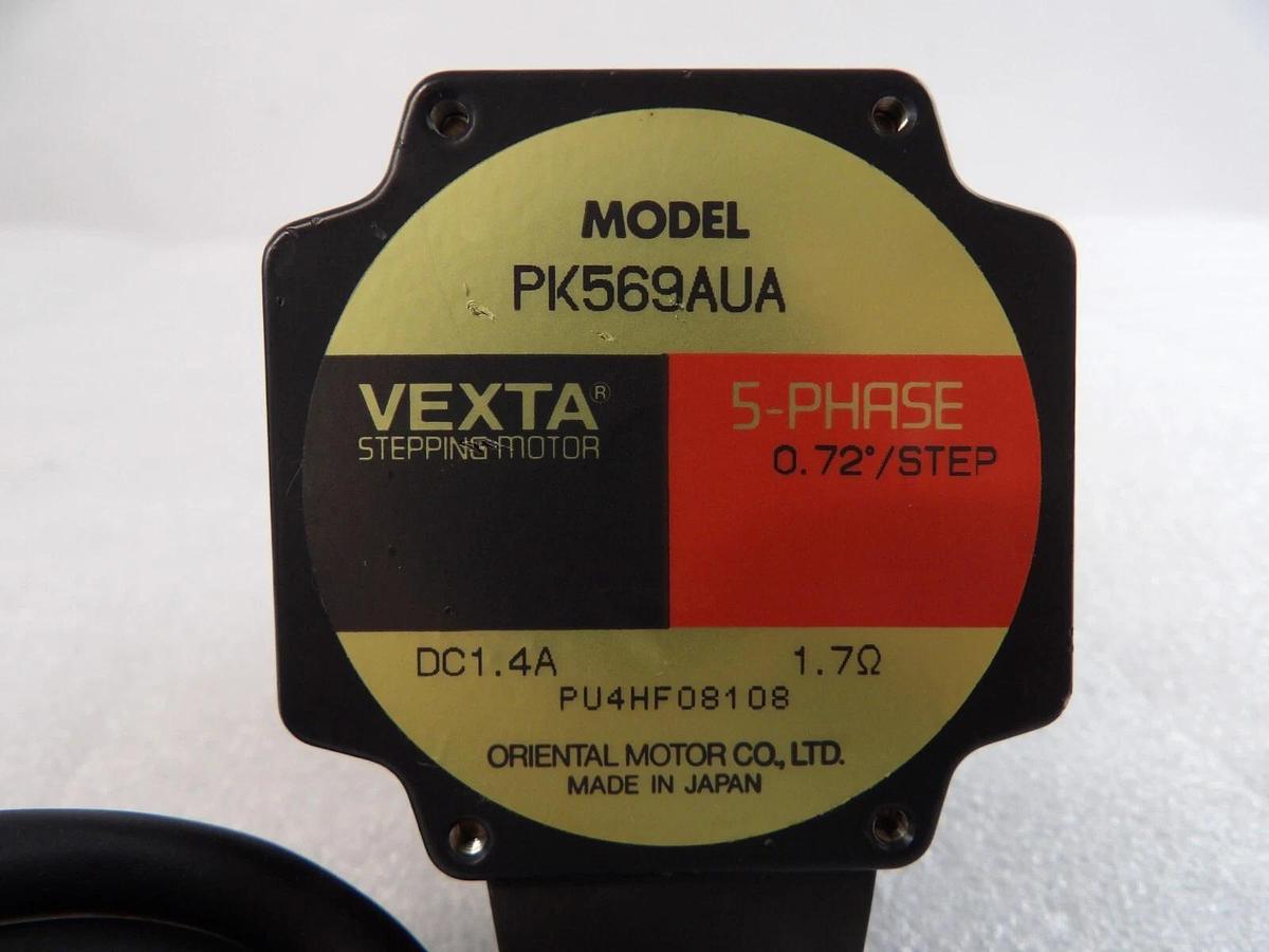 Used Oriental Motor PK569AUA 5-Phase Stepping Motor VEXTA Reseller Lot of 2 Working
