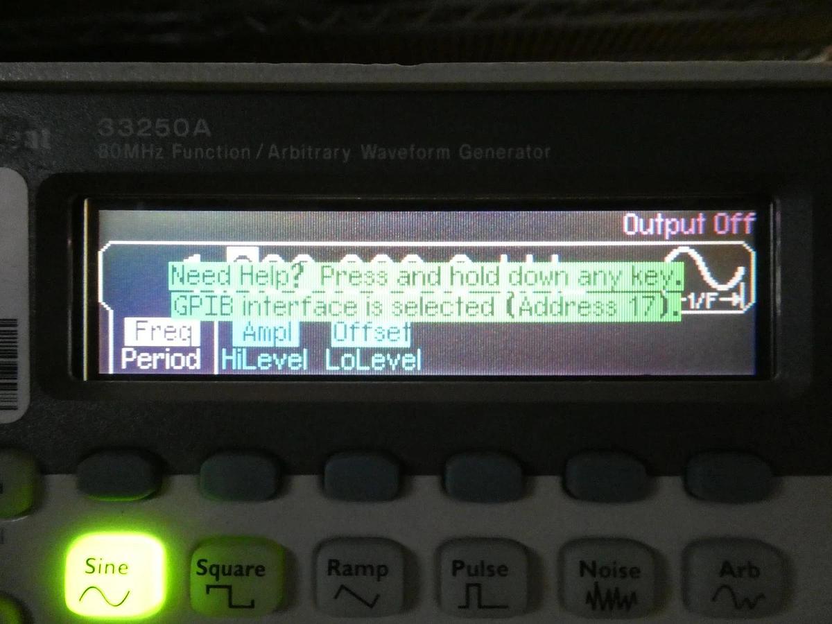 Used Agilent Technologies 33250A 80MHz Function/Arbitrary Waveform Generator Spare