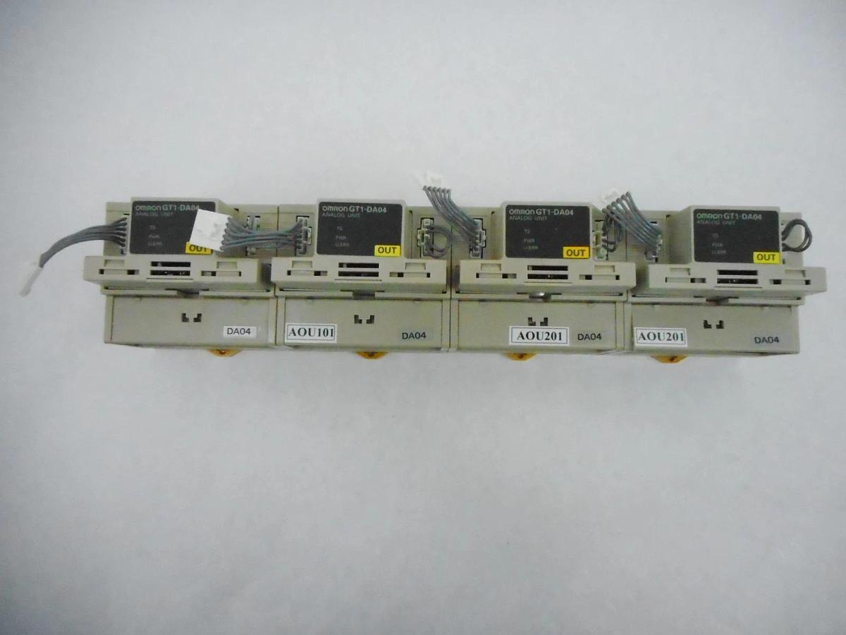 Used Omron GT1-DA04 Analog Unit PLC Module Reseller Lot of 4 Used Working