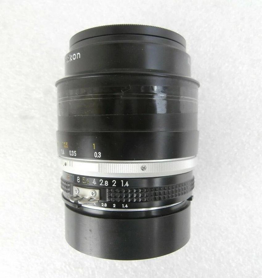 Used Nikkor 35mm 1:1.4 PPD Detector Camera Lens R60 Red Filter Nikon NSR Working
