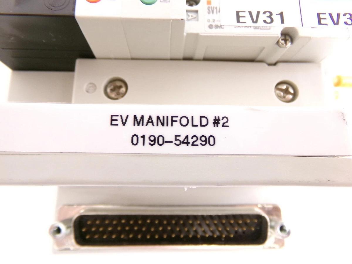 Used SMC SS5V1-DUT00894 15-Port Pneumatic Manifold AMAT 0190-54290 Working