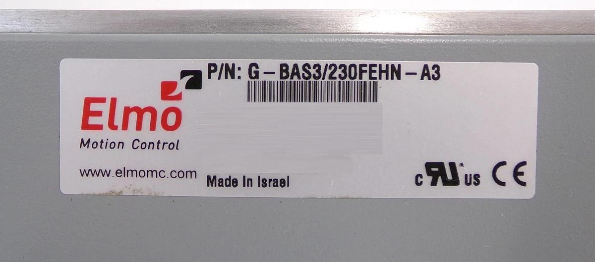 Elmo Motion G-BAS3/230FEHN-A3 Servo Drive Module New Surplus