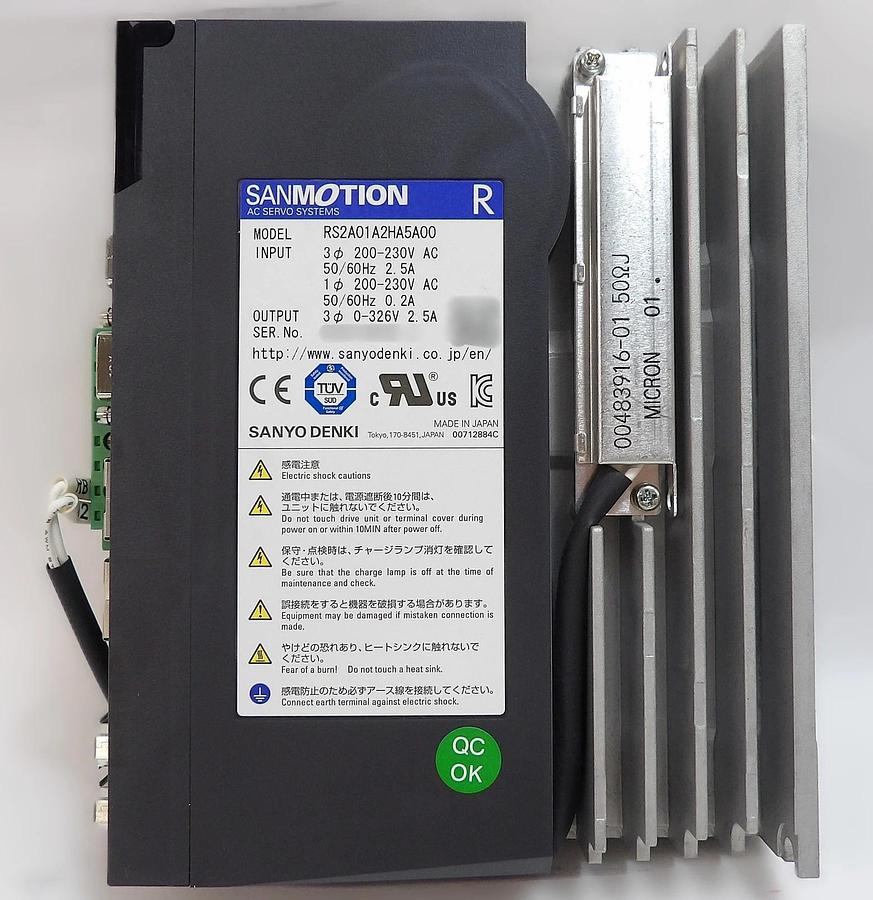 Sanyo Denki RS2A01A2HA5A00 AC Servo Amplifier SANMOTION R Lot of 2 New