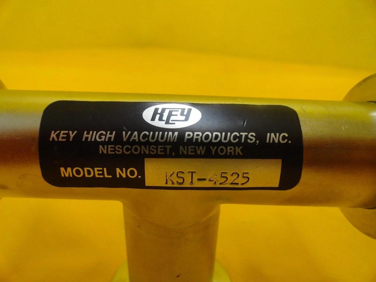 Used Key High Vacuum Products KST-4525 Vacuum Tee NW25 Stainless Steel Lot of 2 Used