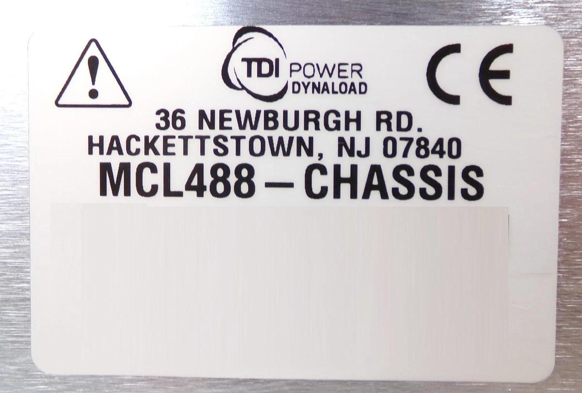Used TDI Transistor Devices MCL488 Multi-Channel Load with 100-60-350 Untested Spare