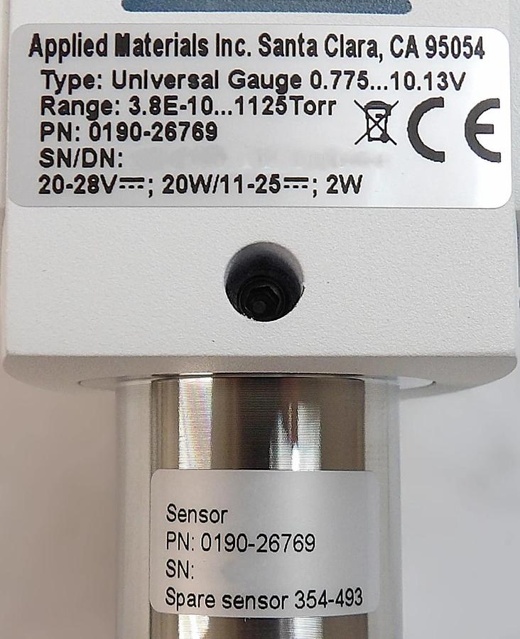 AMAT Applied Materials 0190-26769 Universal Gauge New
