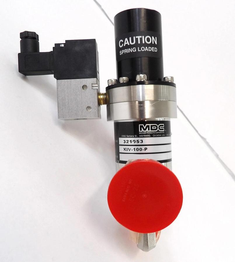 Used MDC Vacuum Products 321053 Angle Valve KIV-100-P Reseller Lot of 3 Working