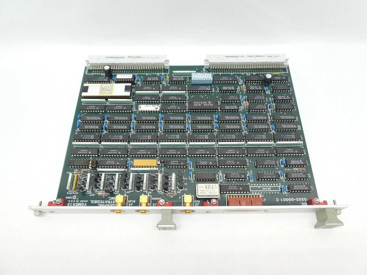 Used GSI Graphic Strategies 0202-00001 C Video Processor PCB Card VGME512 Working