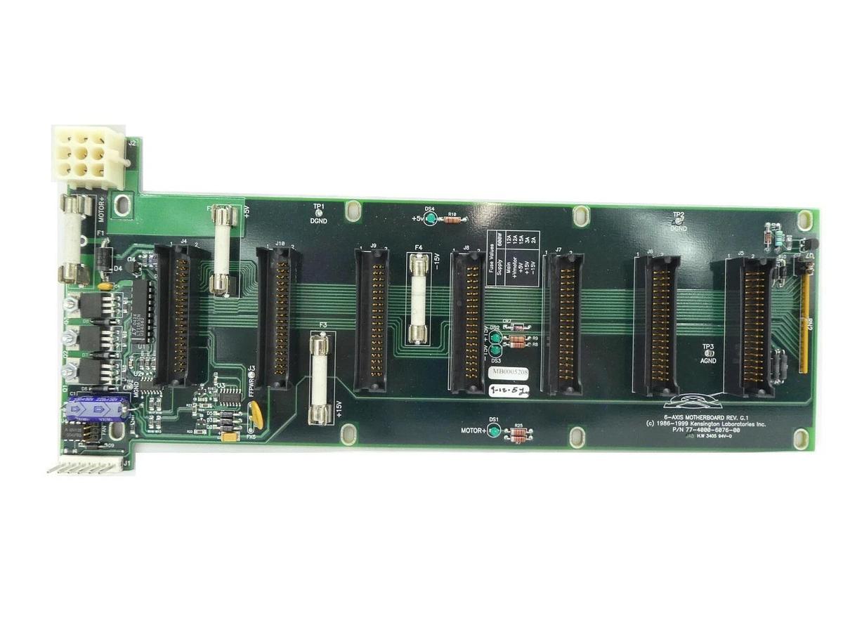 Used Kensington Laboratories 77-4000-6076-00 6-Axis Motherboard PCB Rev. G.1 Working