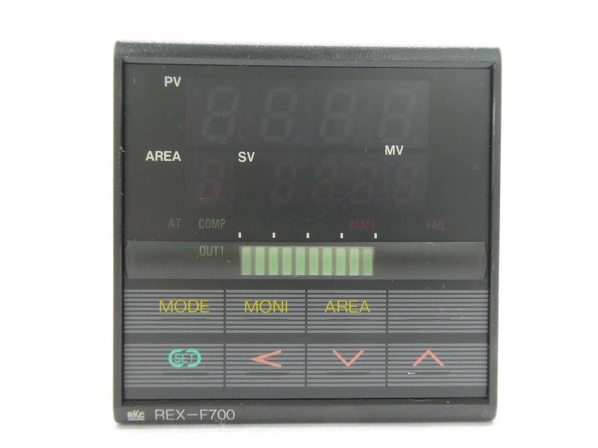 Used RKC REX-F700 Temperature Controller F700FD12 F700FD04 Lot of 2 Working Surplus