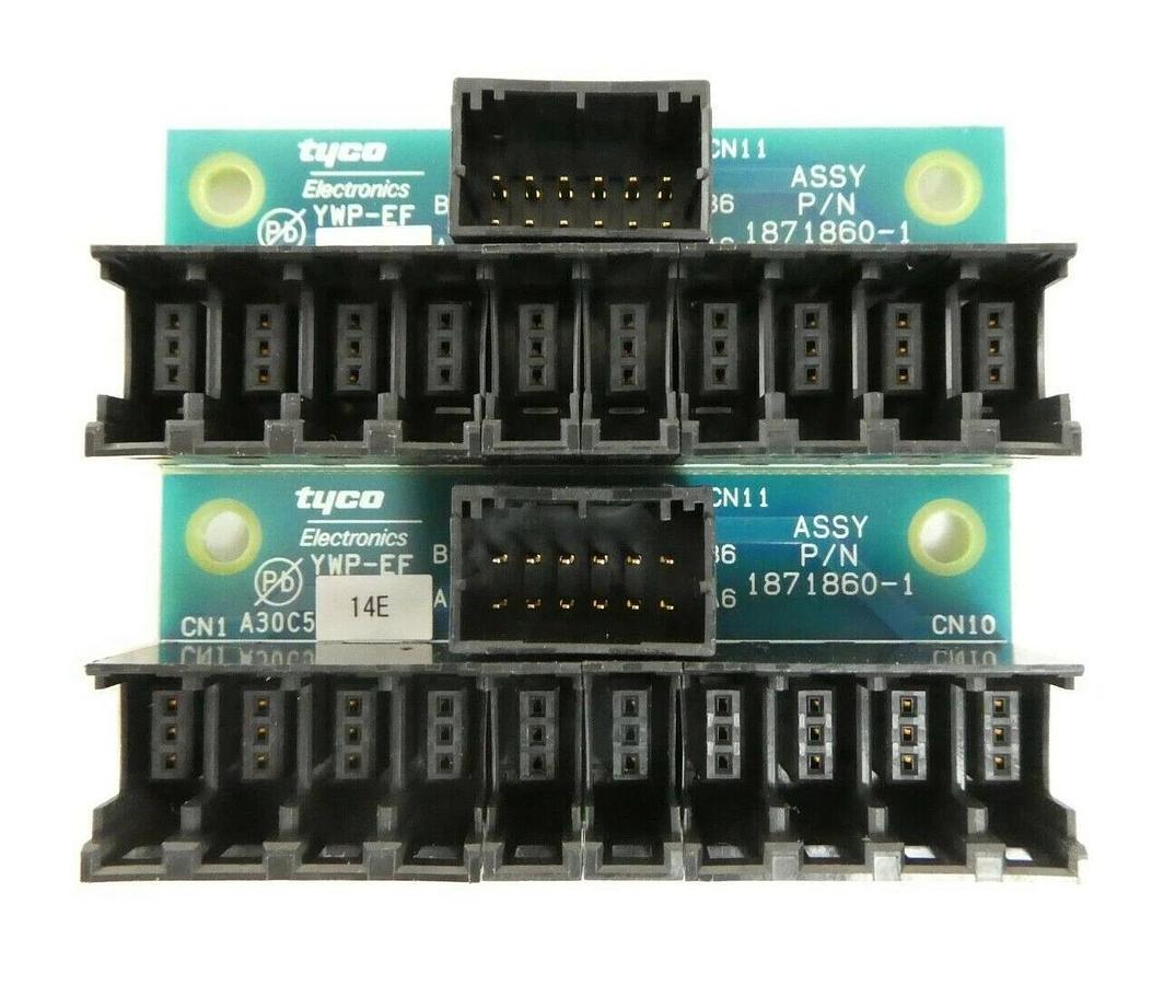 Used Tyco Electronics 1871860-1 Interface PCB YWP-EF Lot of 2 Rudolph 300mm F30 Spare