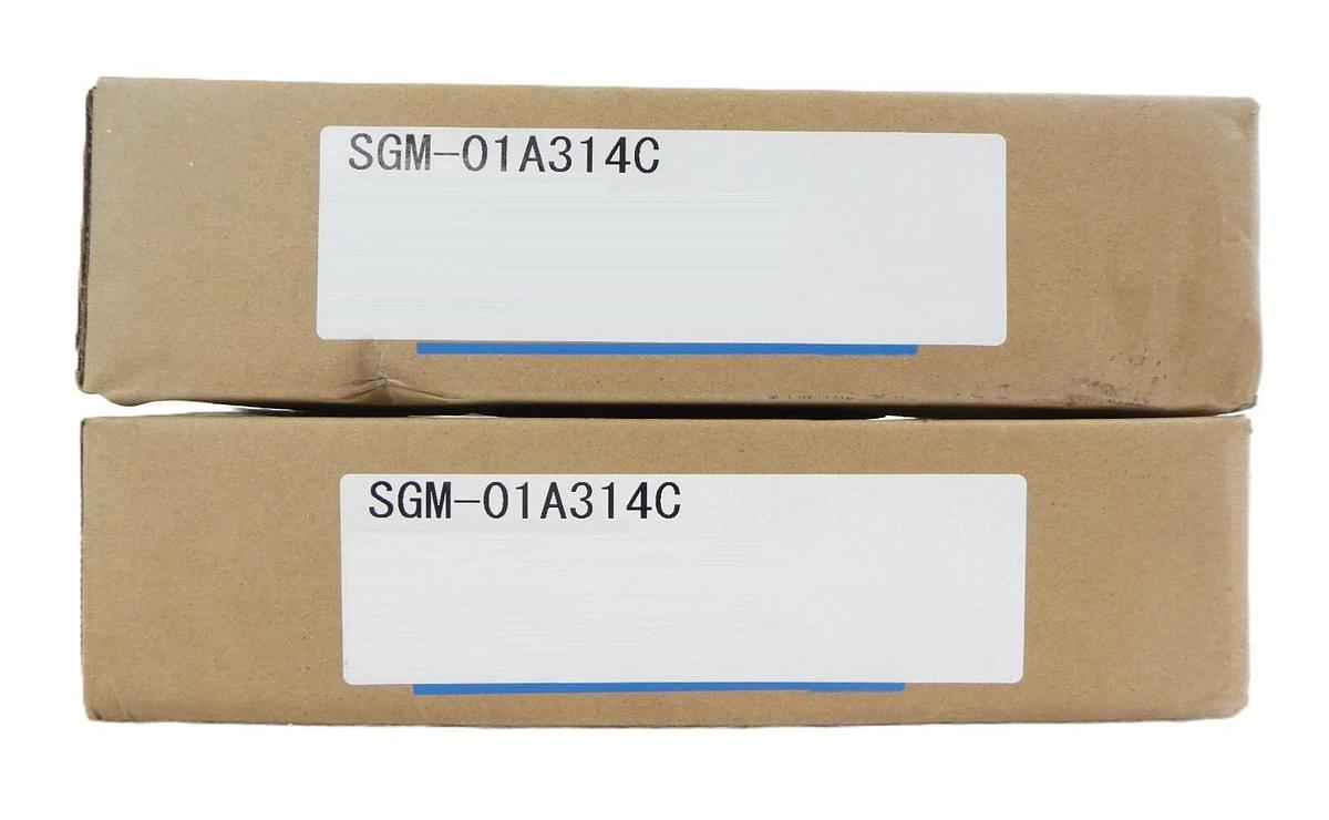 Yaskawa SGM-01A314C AC Servo Motor Σ-Series Reseller Lot of 2 New Surplus