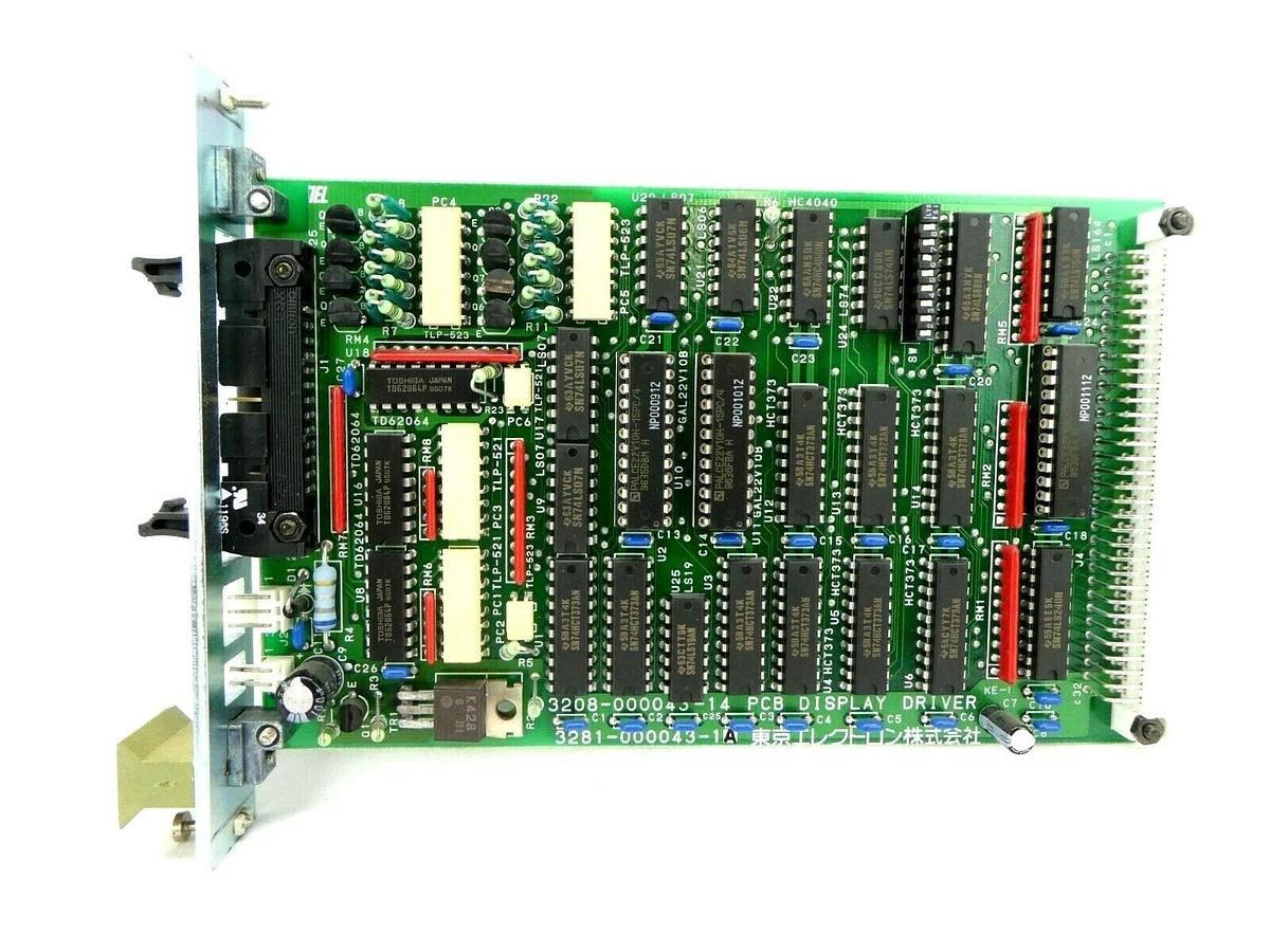 Used TEL Tokyo Electron 3281-000043-1A Display Driver PCB Card 3208-00043-14 P-8