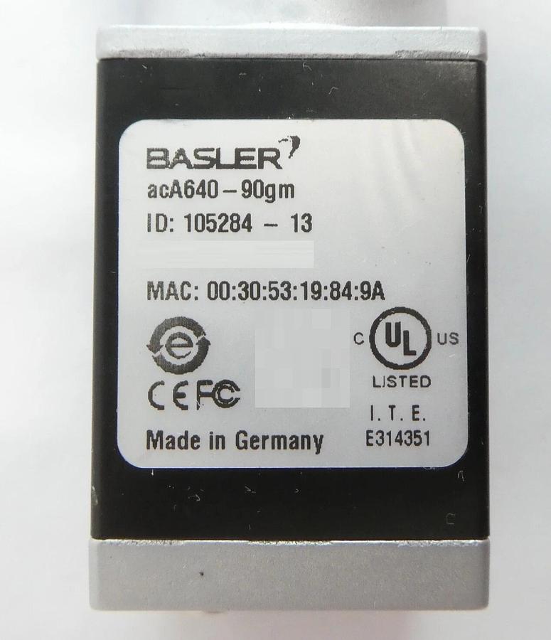 Used Navitar 1-61453 Precise Eye Industrial Camera Assembly acA640-90gm Working