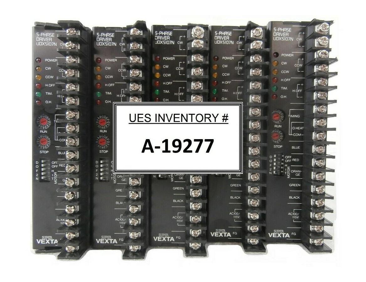 Used Oriental Motor UDX5107N 5-Phase Driver Super VEXTA Reseller Lot of 5 As-Is