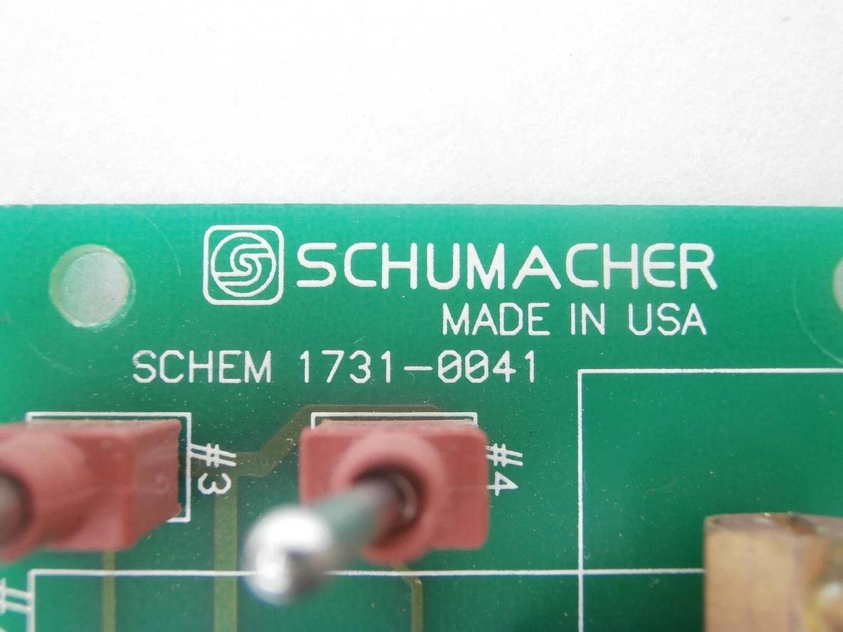 Used Schumacher 1730-0041 Pneumatic Solenoid Board PCB 1731-0041 Working Surplus