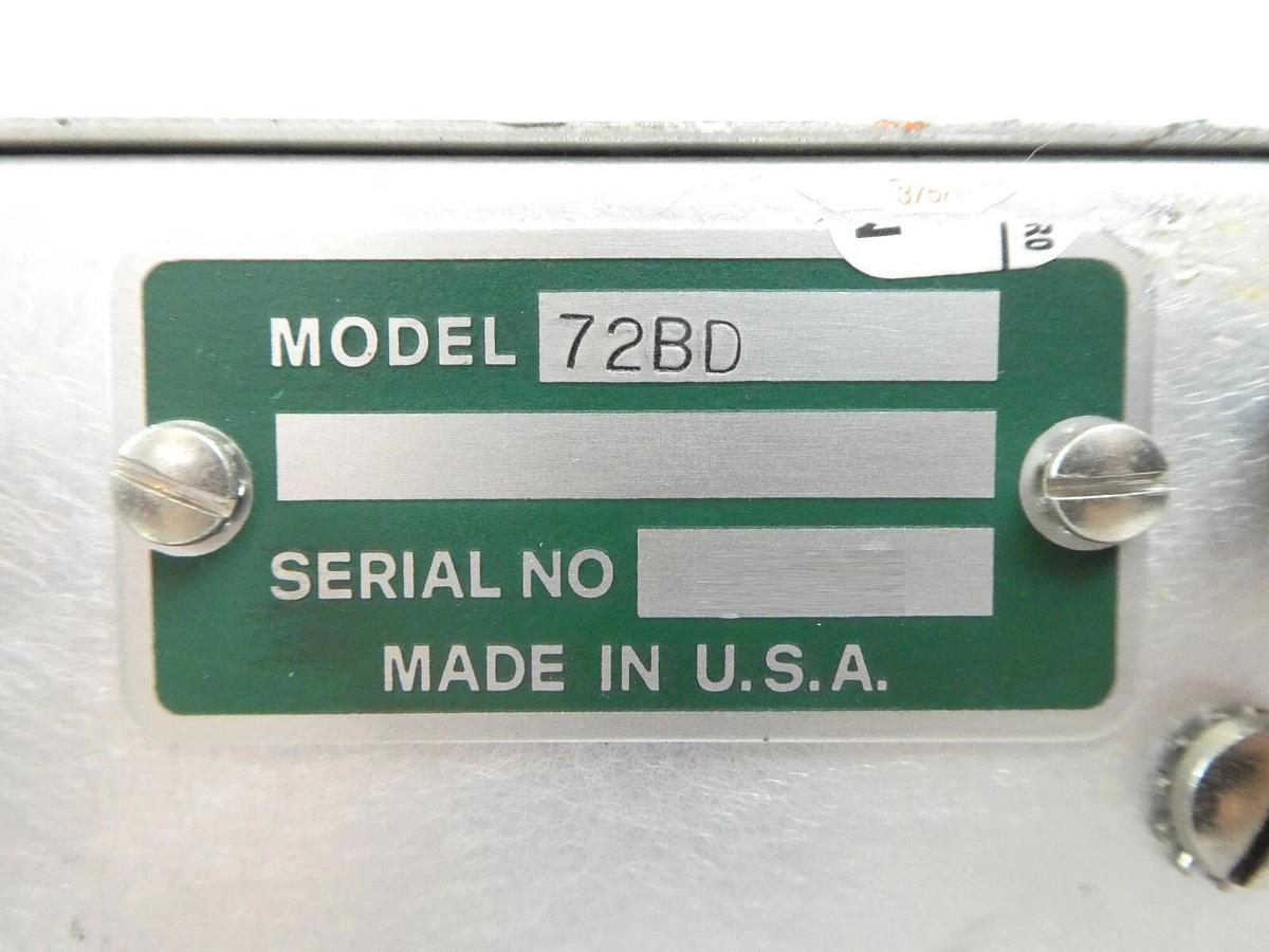 Used Boonton Electronics 72BD Capacitance Meter 2-2000pF 1 MHz 72-4B Surplus Spare